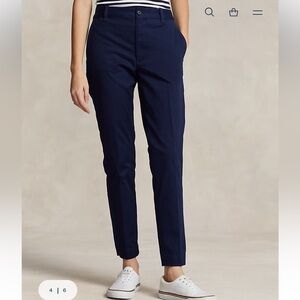 Polo Ralph Lauren cropped slim fit twill chino trousers size 12